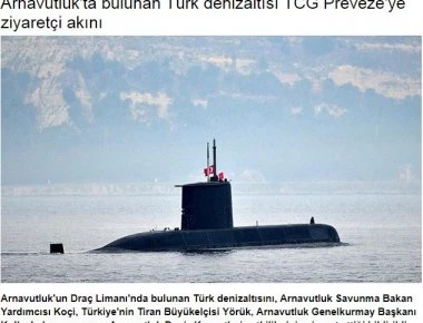 Επιχειρούν στρατηγική περικύκλωση της Ελλάδας: Τουρκικό υποβρύχιο στο Δυρράχιο και αλβανικό πολεμικό πλοίο στην Σμύρνη